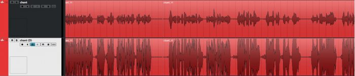 Forme d'onde Cubase